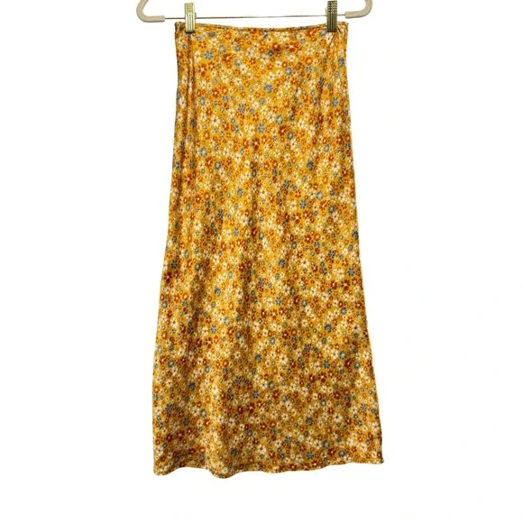 Reformation Pratt silk‎ skirt in Junie Sz 2P - Picture 3 of 8